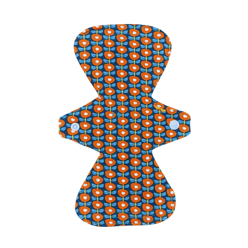 Sanitary pads | Medium | Jersey | Flower orange