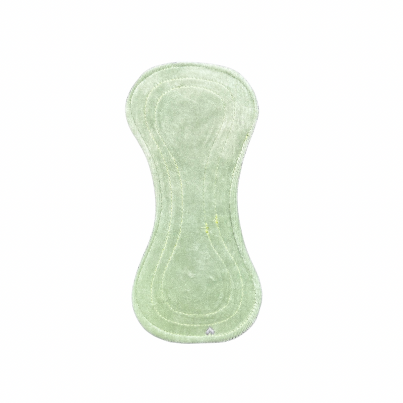 Panty Liner | without wings | Velour | Mint green