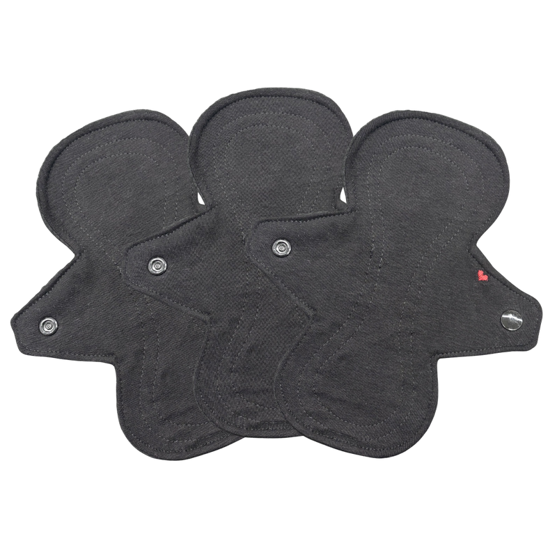 Protège-slip | Lot de 3 | Tricot | Noir
