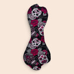 Maandverband | Heavy | Tricot | Halloween | Spook grey skulls