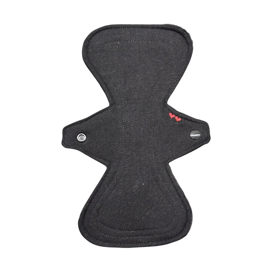 Maandverband Medium Velours Zwart | LottePads
