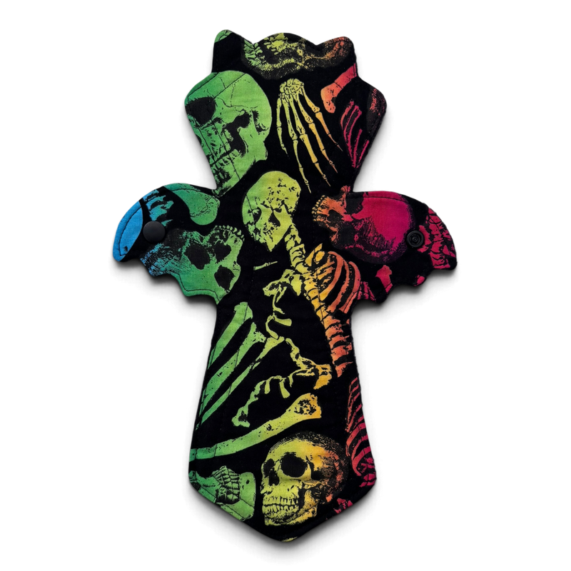 Maandverband | Medium | Katoen | Halloween | Bat skulls