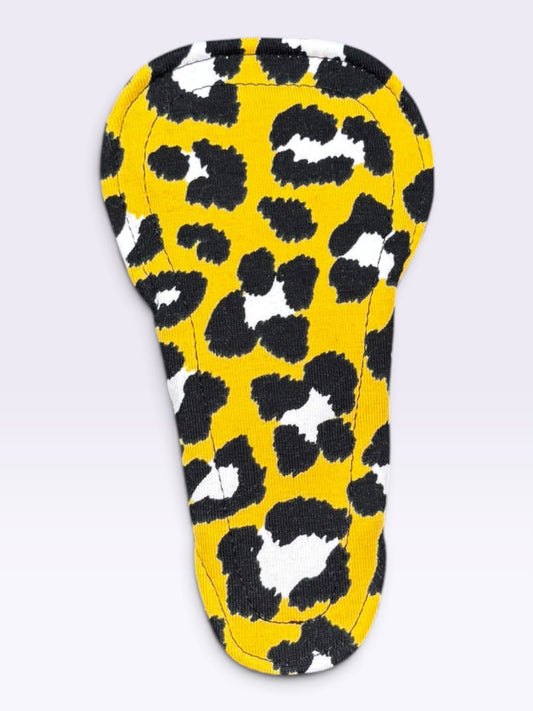 Inlegkruisje | String | Tricot | Panter geel