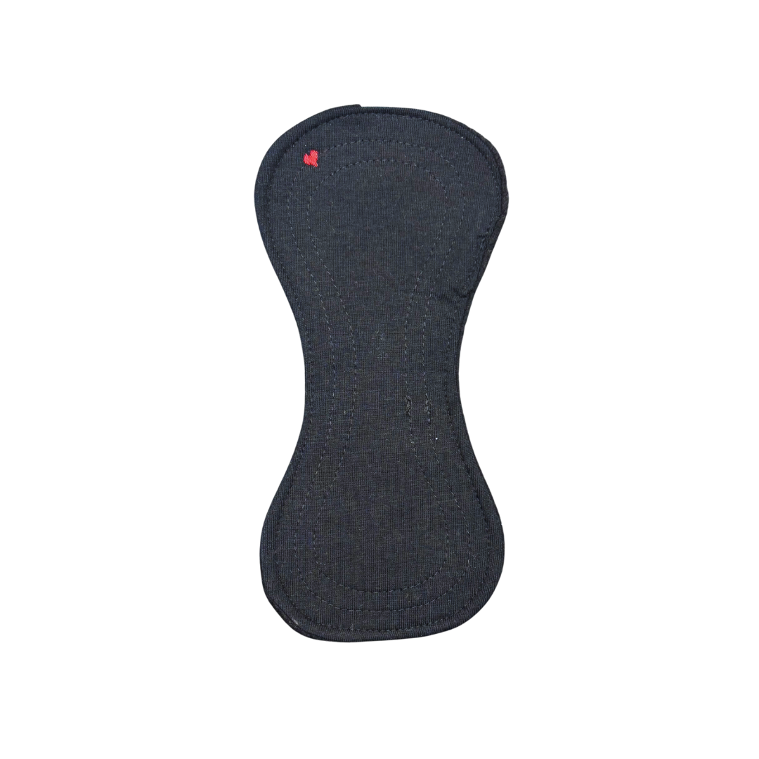 Inlegkruisje | Zonder vleugels | Tricot | Zwart