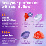 Menstruatie Startset | Cup & Discs | Comfyflow (4-delig)