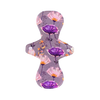 Inlegkruisje | Maxi | Tricot | Flowers purple