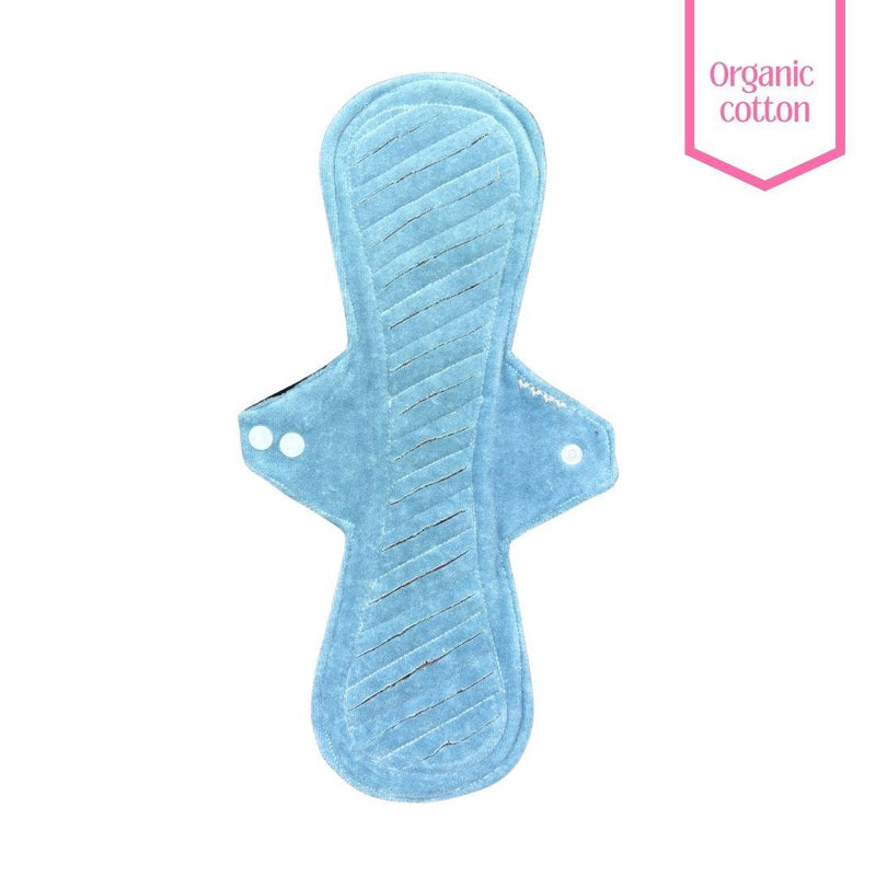 Sanitary Pad | SuperFlow | Velour | Light Blue