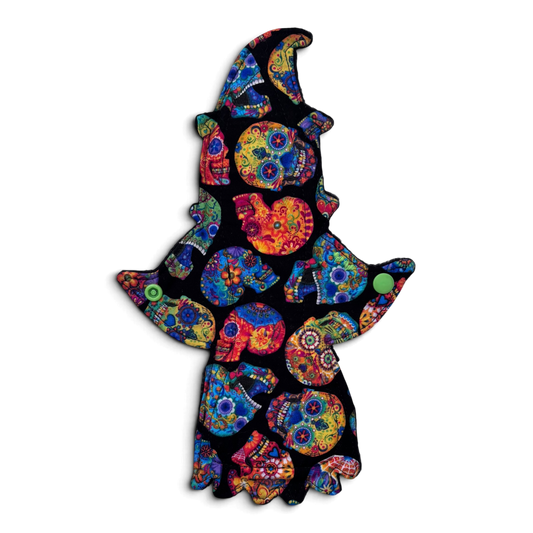 Maandverband | Medium | Katoen | Halloween | Heks sugar skulls