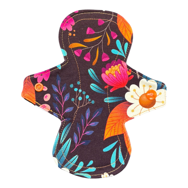 Inlegkruisjes | Normaal | Tricot | Bloemen bruin-2