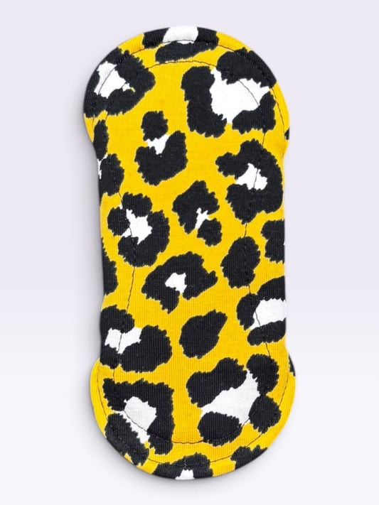 Inlegkruisje | Mini | Tricot | Panter geel