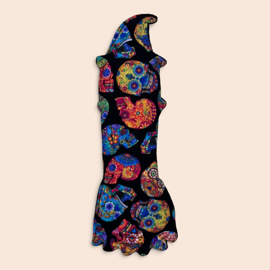 Maandverband | Medium | Katoen | Halloween | Heks sugar skulls