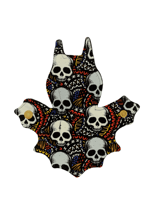 Special inlegkruisje vleermuis skulls