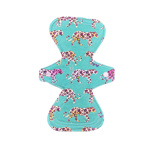 Pads | Medium | Knit | Green leopard