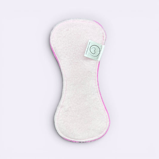Inlegkruisje | zonder vleugels | Velours | Roze