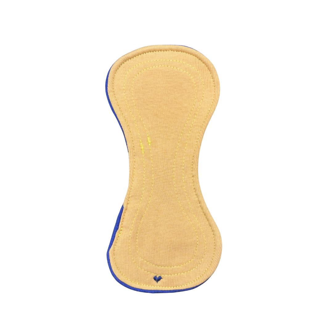 Inlegkruisje | Zonder vleugels | Tricot | Oker geel