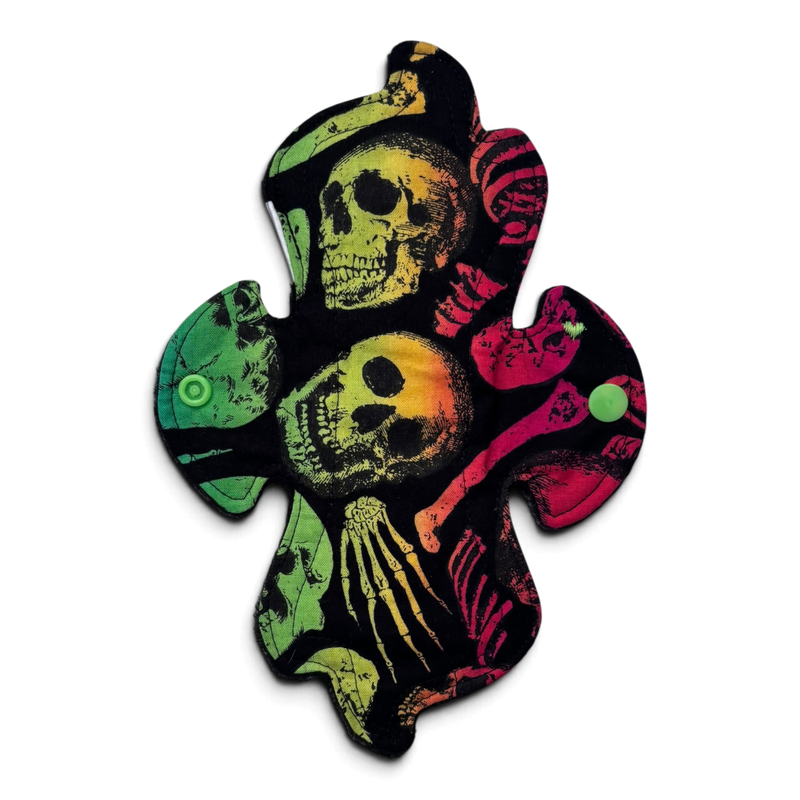 Maandverband | Licht | Katoen | Halloween | flame skull