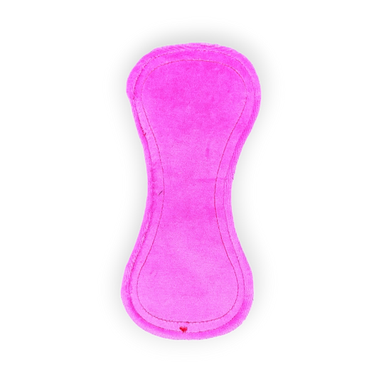 Inlegkruisje | zonder vleugels | Velours | Roze
