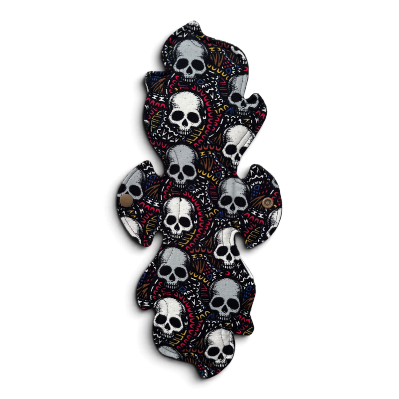 Maandverband | Heavy | Tricot | Halloween | Flame skullies