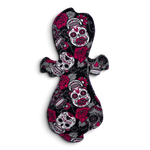 Maandverband | Heavy | Tricot | Halloween | Spook grey skulls