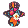 Inlegkruisjes | Normaal | Tricot | Bloemen bruin-1
