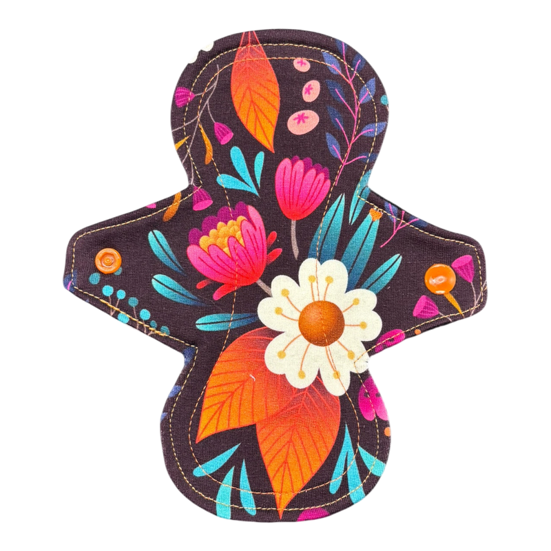 Inlegkruisjes | Normaal | Tricot | Bloemen bruin-1