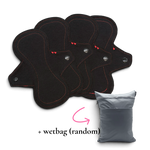Eerste Menstruatie Set | Medium Small | Zwart | Minimum