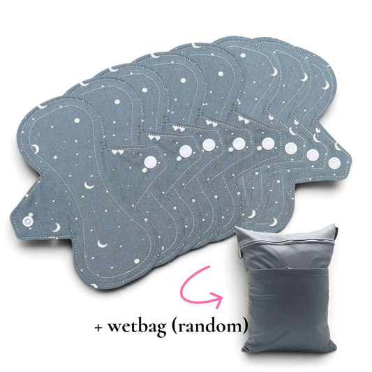 Eerste Menstruatie Set | Medium Small | Maantjes | Ideale start