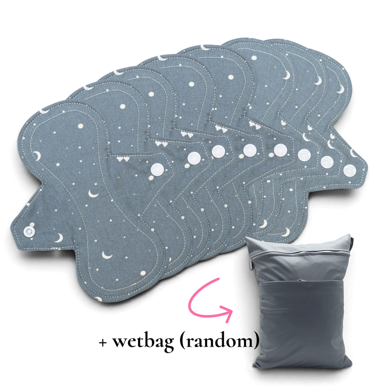 Eerste Menstruatie Set | Medium Small | Maantjes | Ideale start