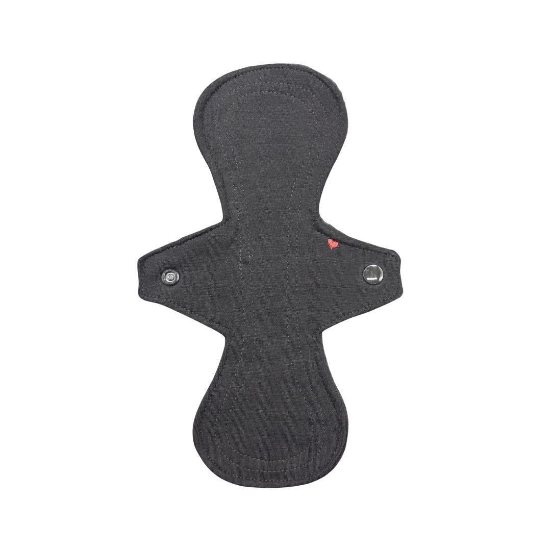 Salvaslip reutilizable maxi tricot negro - LottePads