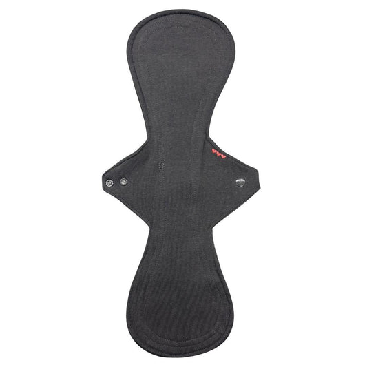 Herbruikbaar maandverband heavy+ tricot zwart - LottePads