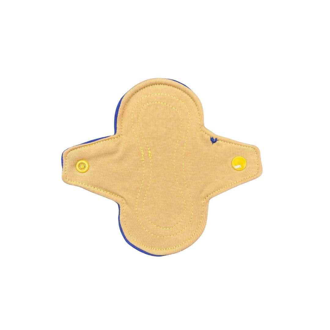 Wiederverwendbare Slipeinlage Mini Jersey ockergelb - LottePads