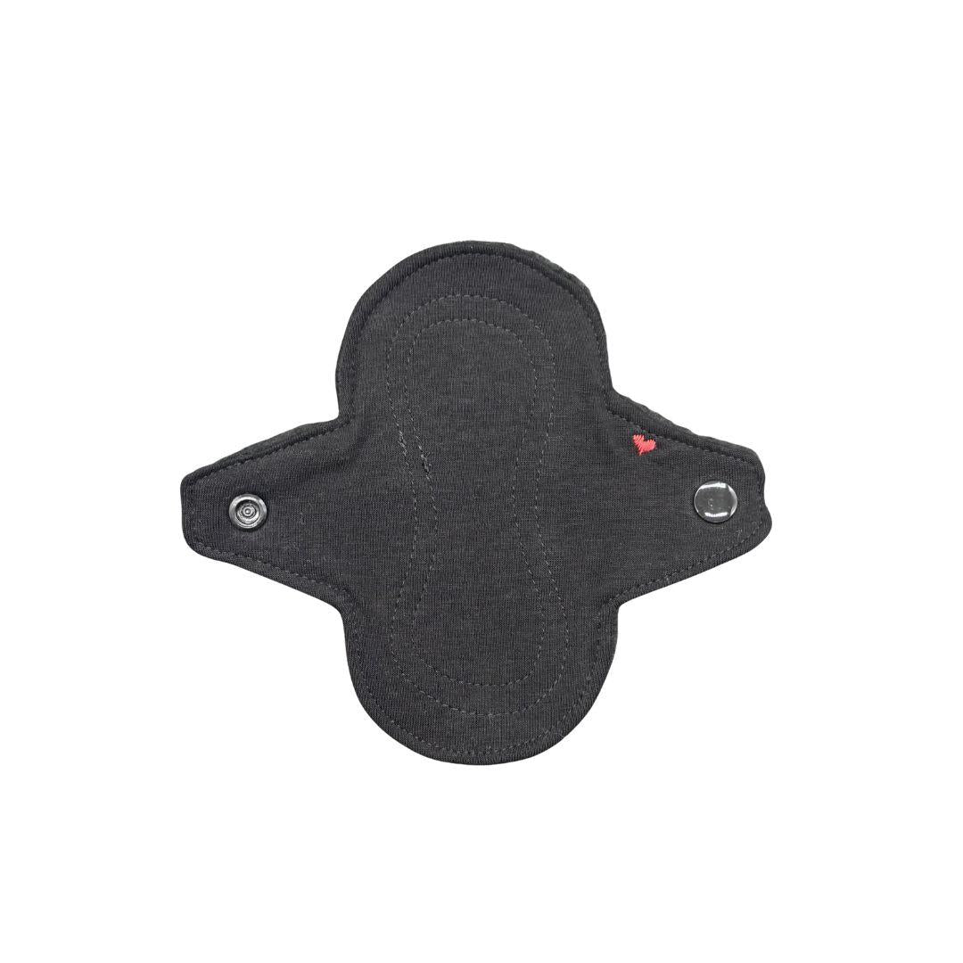 Protegeslip reutilizable mini tricot negro - LottePads