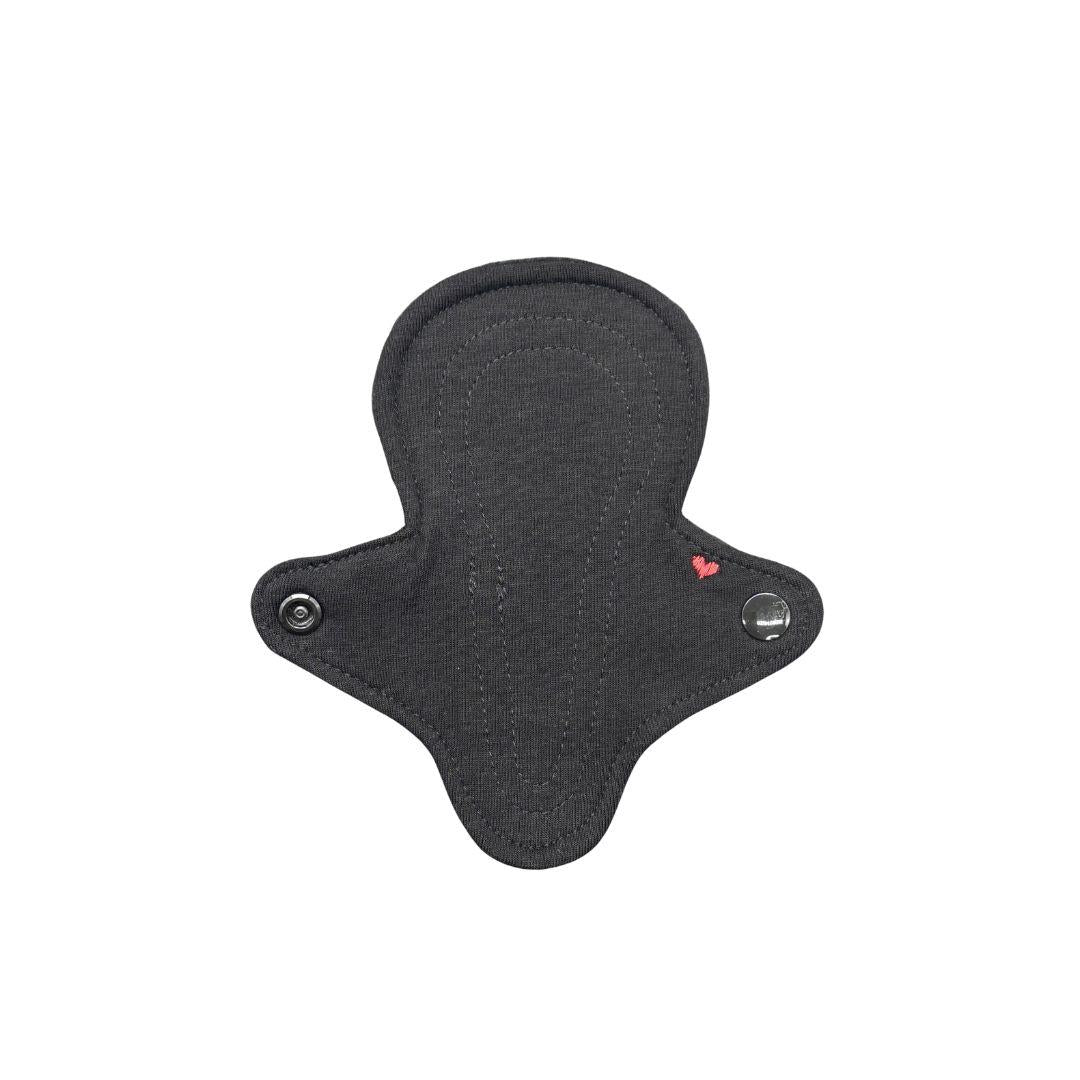 Salvaslip reutilizable string jersey negro - LottePads