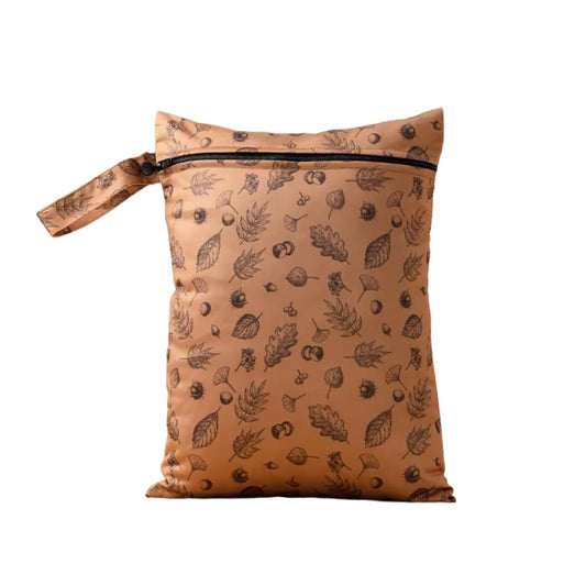 Washable sanitary towel storage bag with print - front